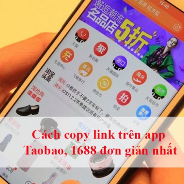Cách copy link trên app Taobao,1688 đơn giản nhất