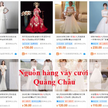 Nguồn hàng váy cưới Quảng Châu rẻ đẹp