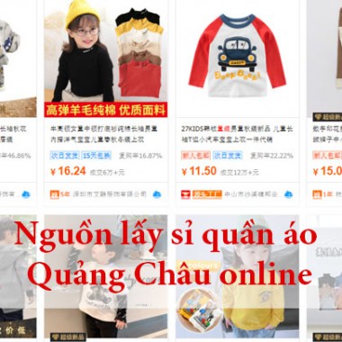 Nguồn lấy sỉ quần áo Quảng Châu online